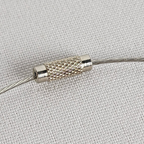 Purple Square Glass Beads Statement Necklace - Picture 4 of 5